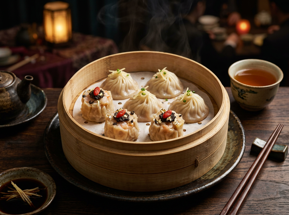 Black Truffle Shu Mai & Xiao Long Bao